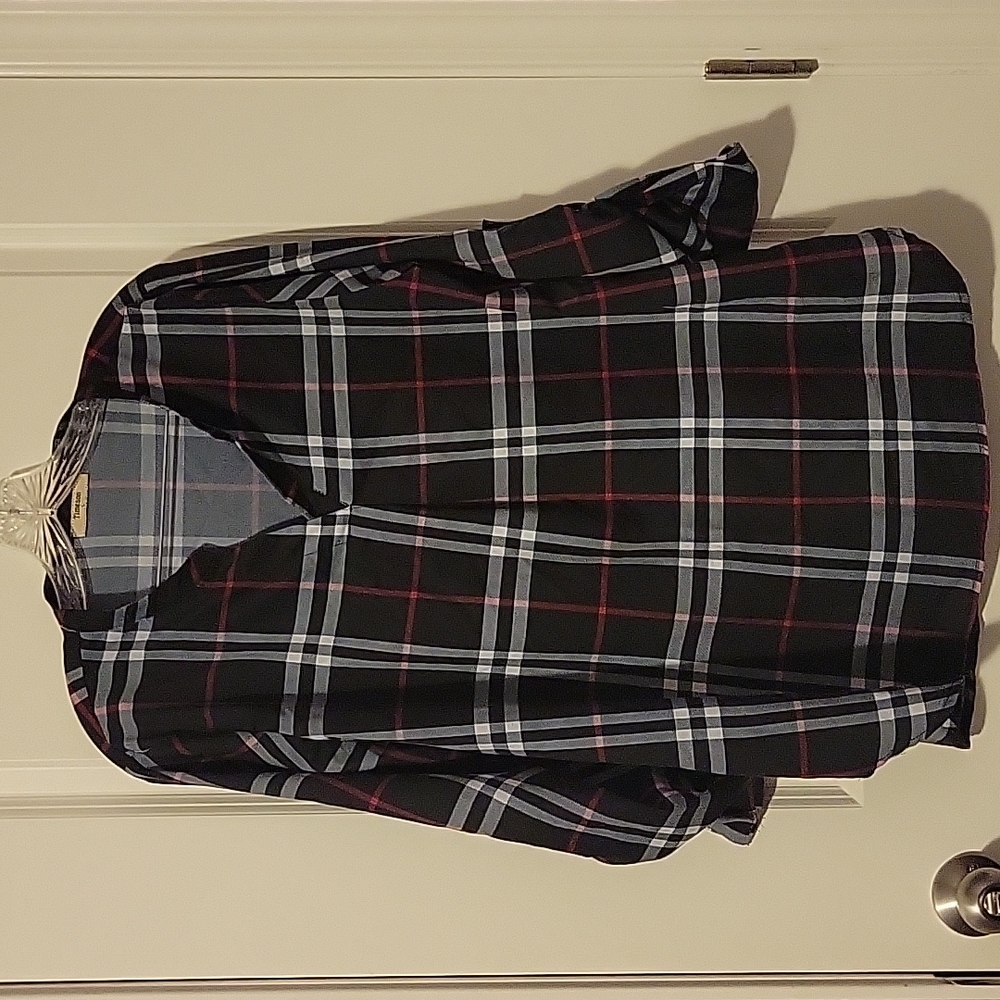 Timeson plaid print blouse
